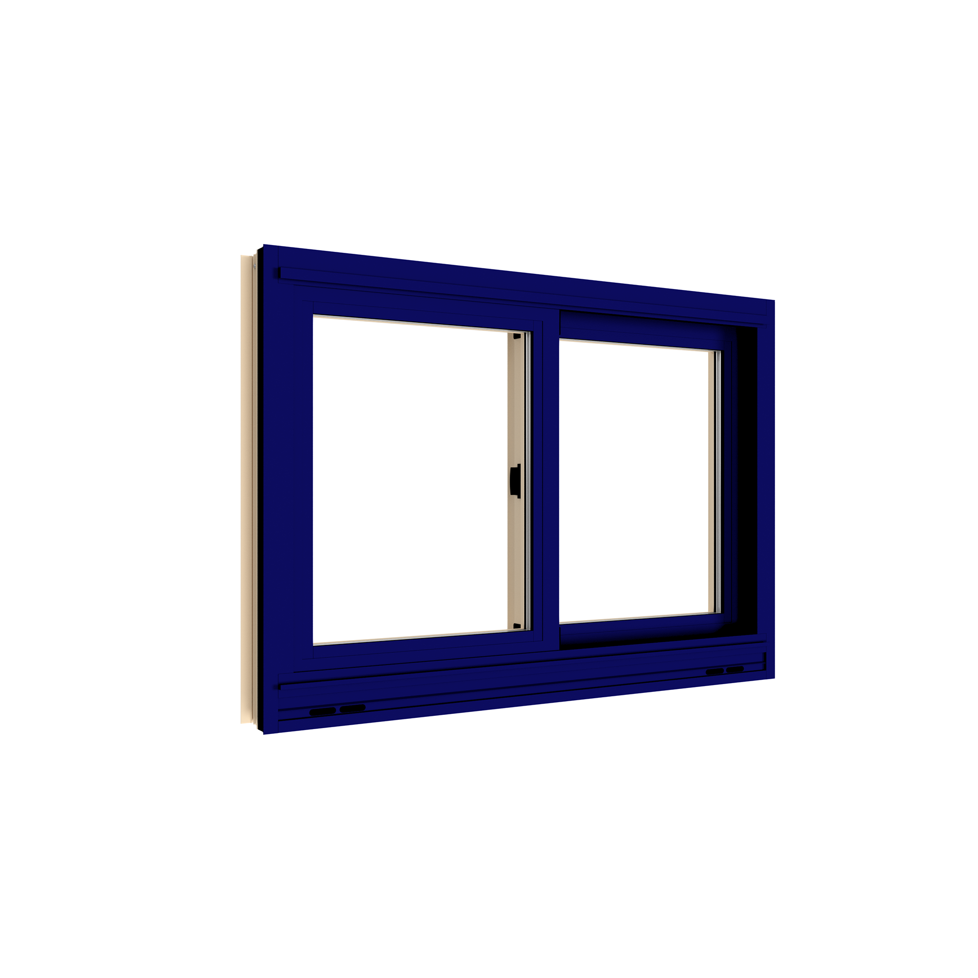 Exterior View, Insulated Glass with Sash Lock sash lock