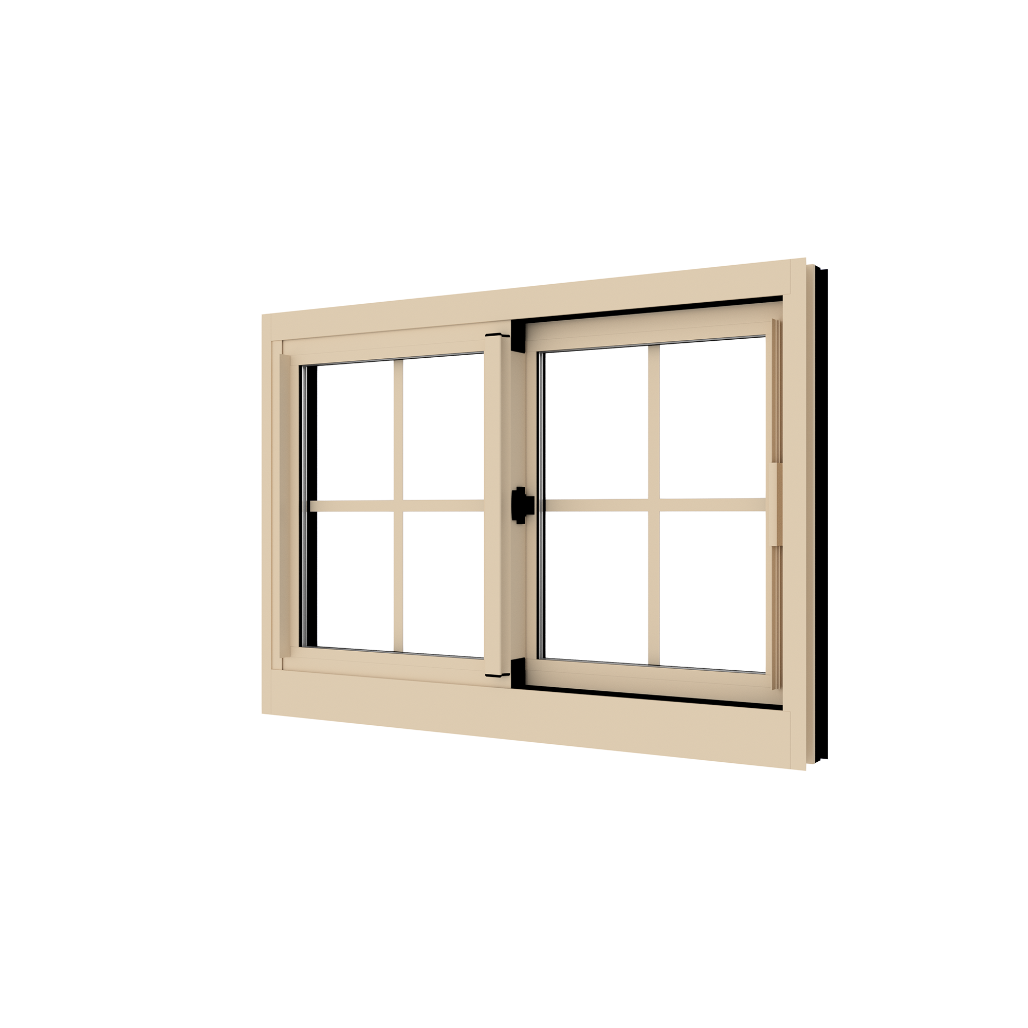 Interior View, Insulated Glass with Exterior Applied Muntins